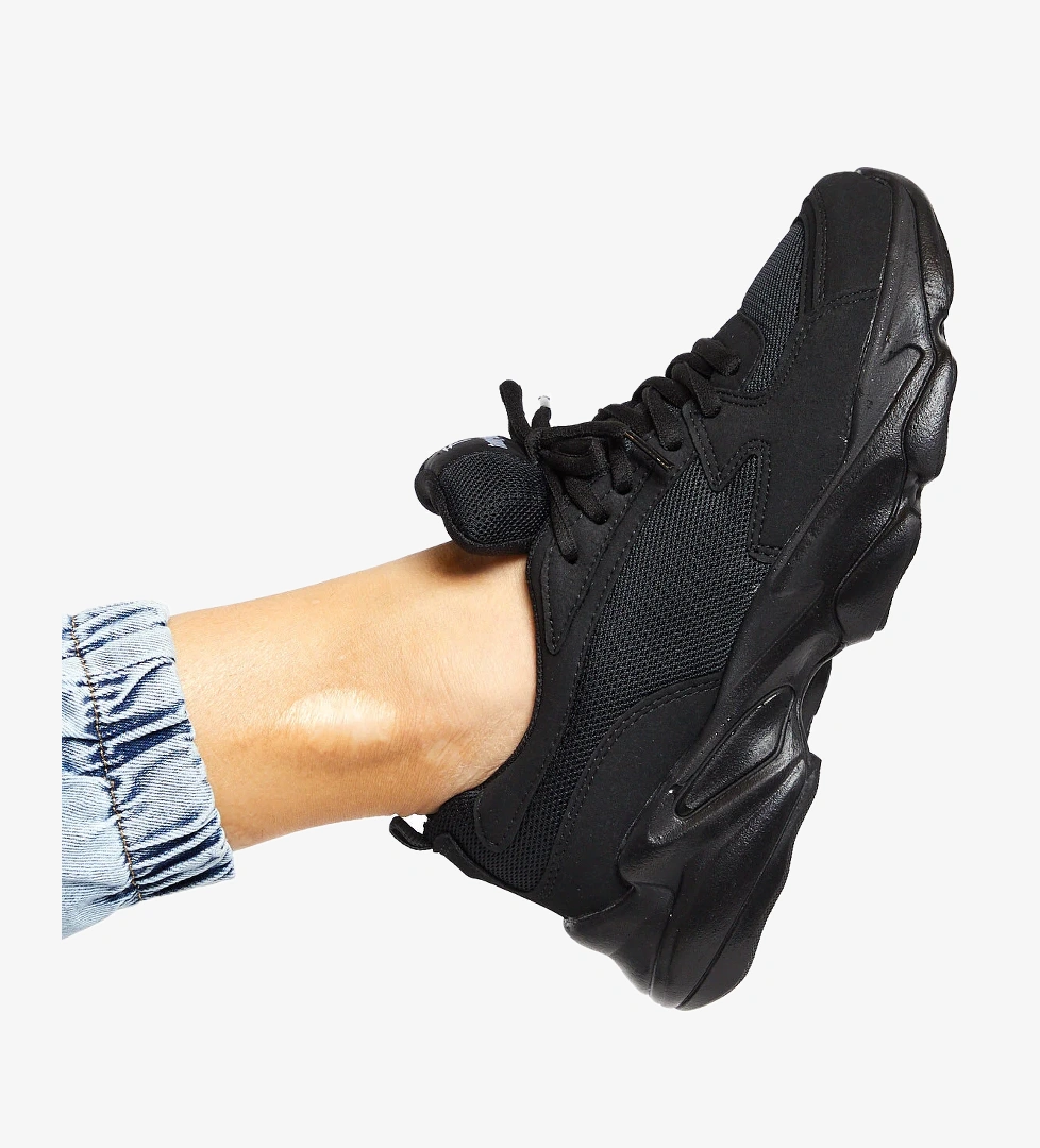 Unisex Siyah Spor Ayakkabı Zyp - Görsel 1