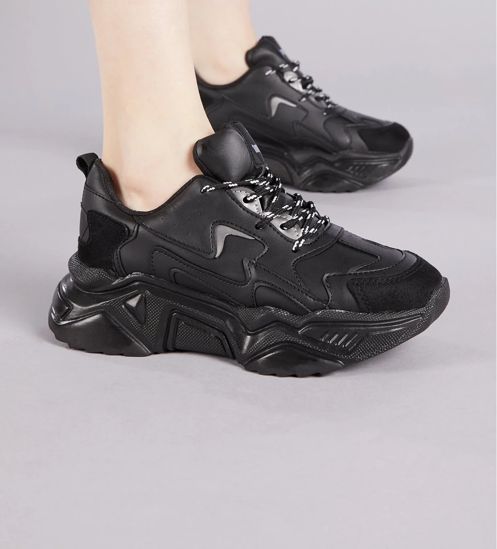 Tonny Black Kadın Siyah Spor Ayakkabı Dnz - Görsel 1