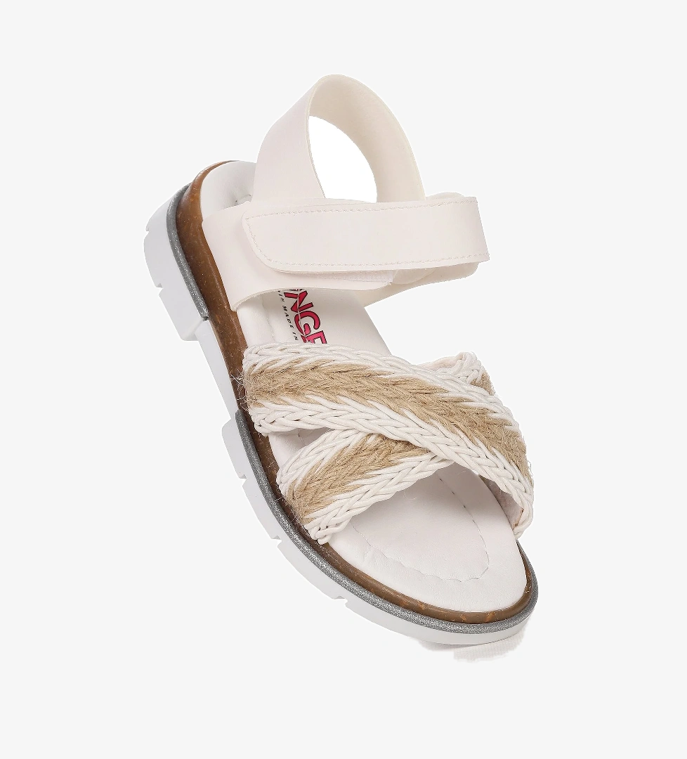 Ortopedik Kız Çocuk Sandalet Şb 2843-47 Beyaz