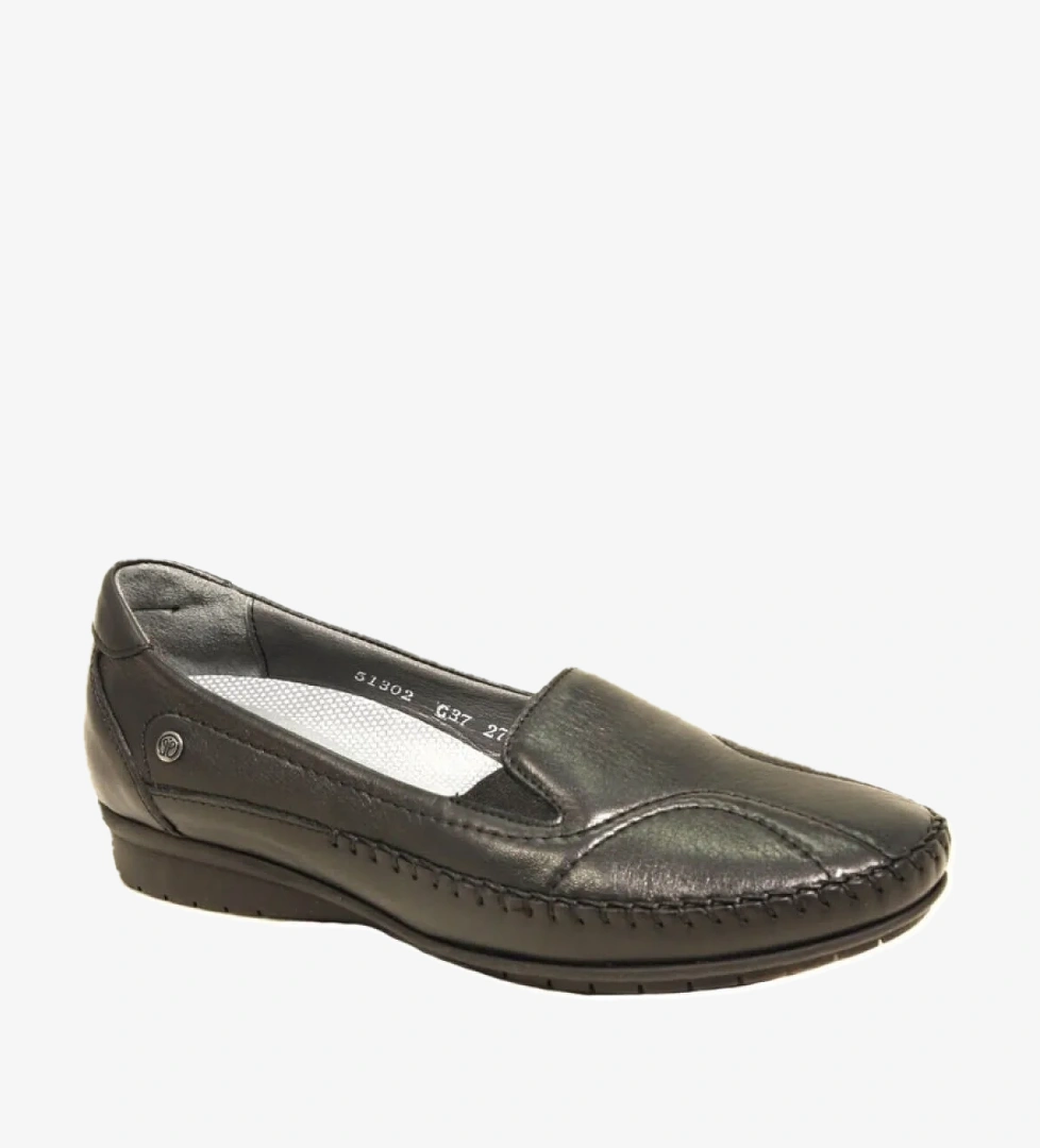 Forelli 51-302 Hakiki Deri Kadın Ayakkabı Siyah model görseli