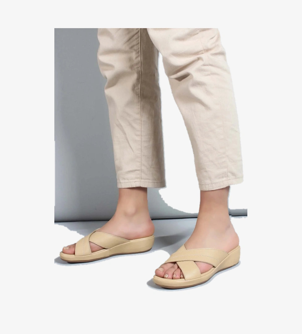 Hakiki Deri Kadın Düz Terlik 864ZAR03