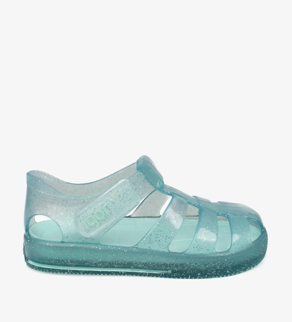 10265 K Star Glitter Mavi Kız Çocuk Sandalet