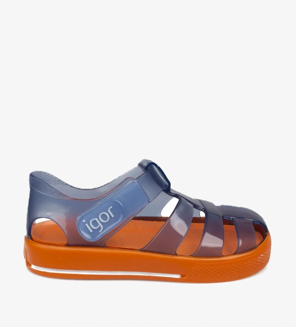 10270 K Star Bicolor Turuncu Çocuk Sandalet