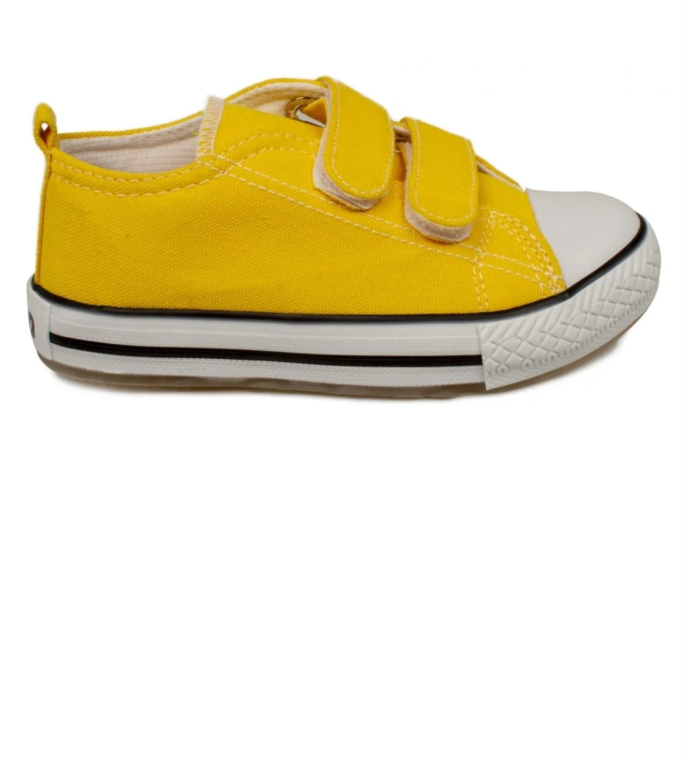 925.P20Y150 Patik Işıklı Keten Sarı Çocuk Spor Ayakkabı - Görsel 1