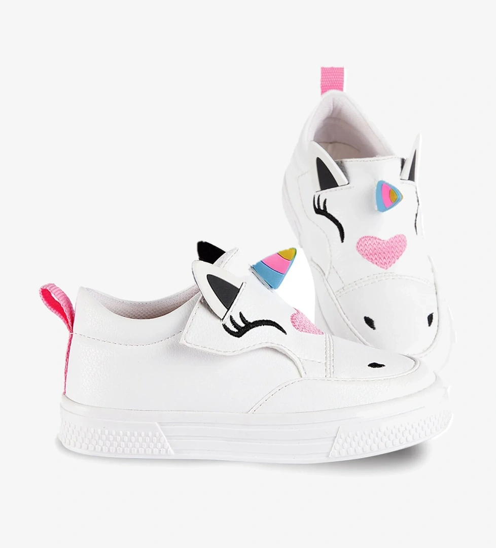Unicorn Beyaz Kız Sneakers Spor Ayakkabı