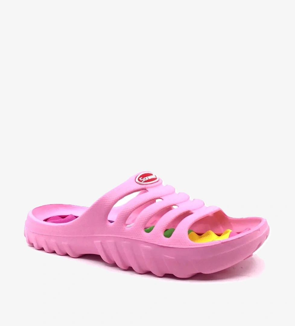 Pembe Günlük Plaj Havuz Kız Çocuk Terliği - Görsel 1