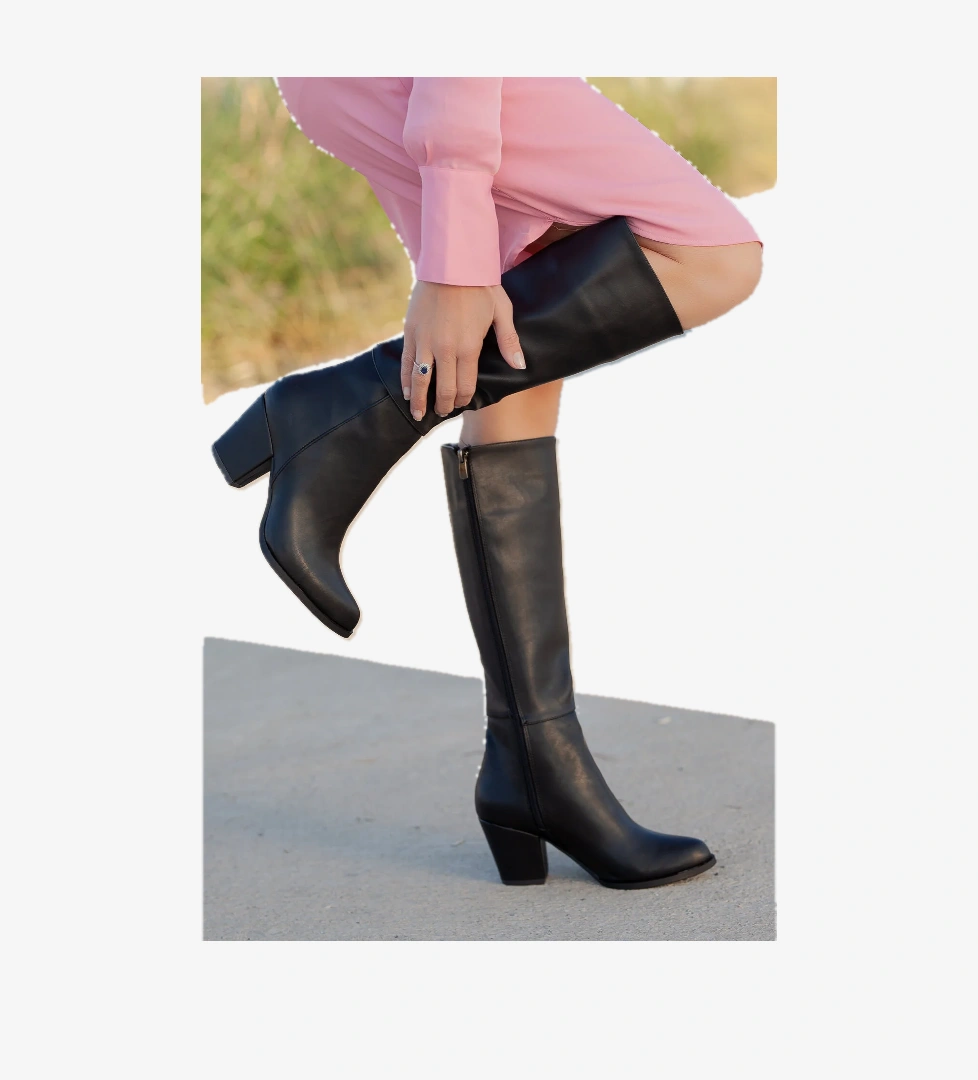 Daxtors D570 Günlük Kadın Çizme_Siyah model görseli