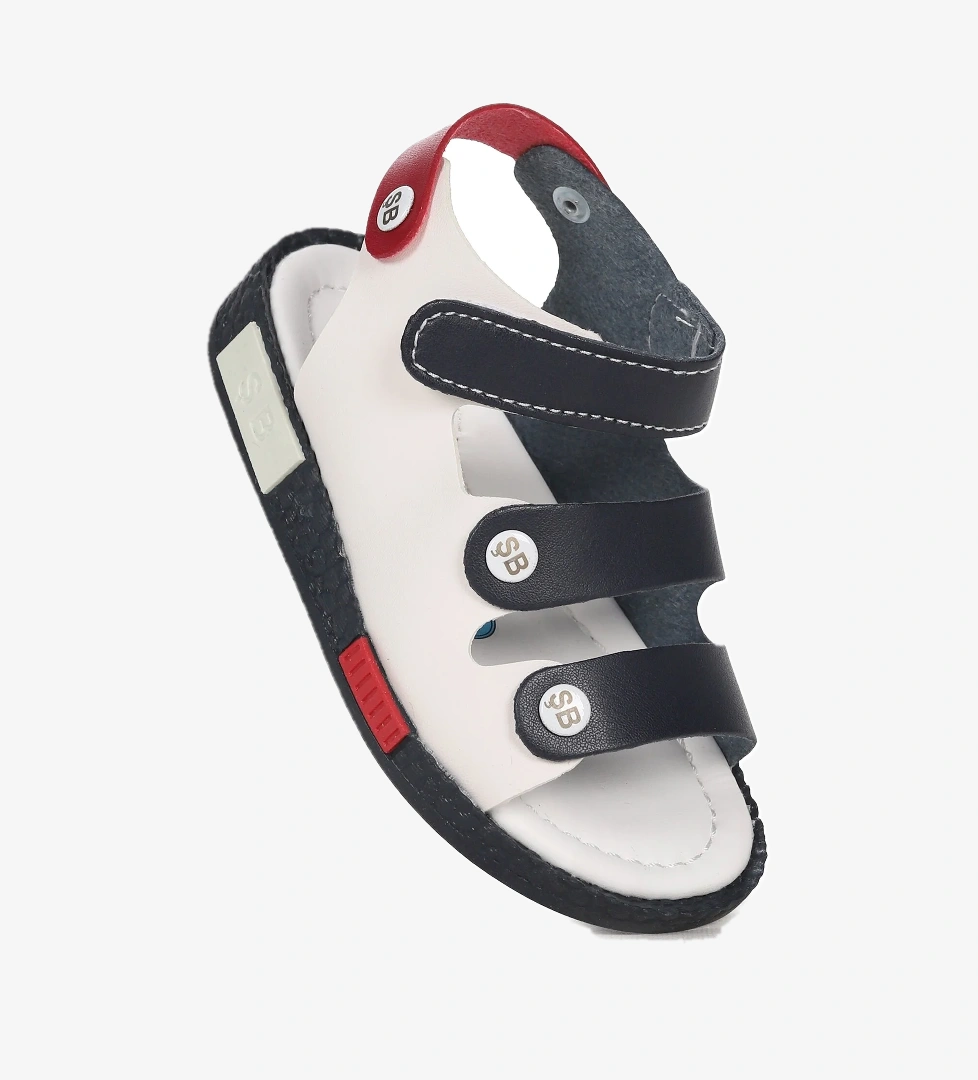 Erkek Çocuk Sandalet Şb 23502508-5816 Lacivert kırmızı beyaz