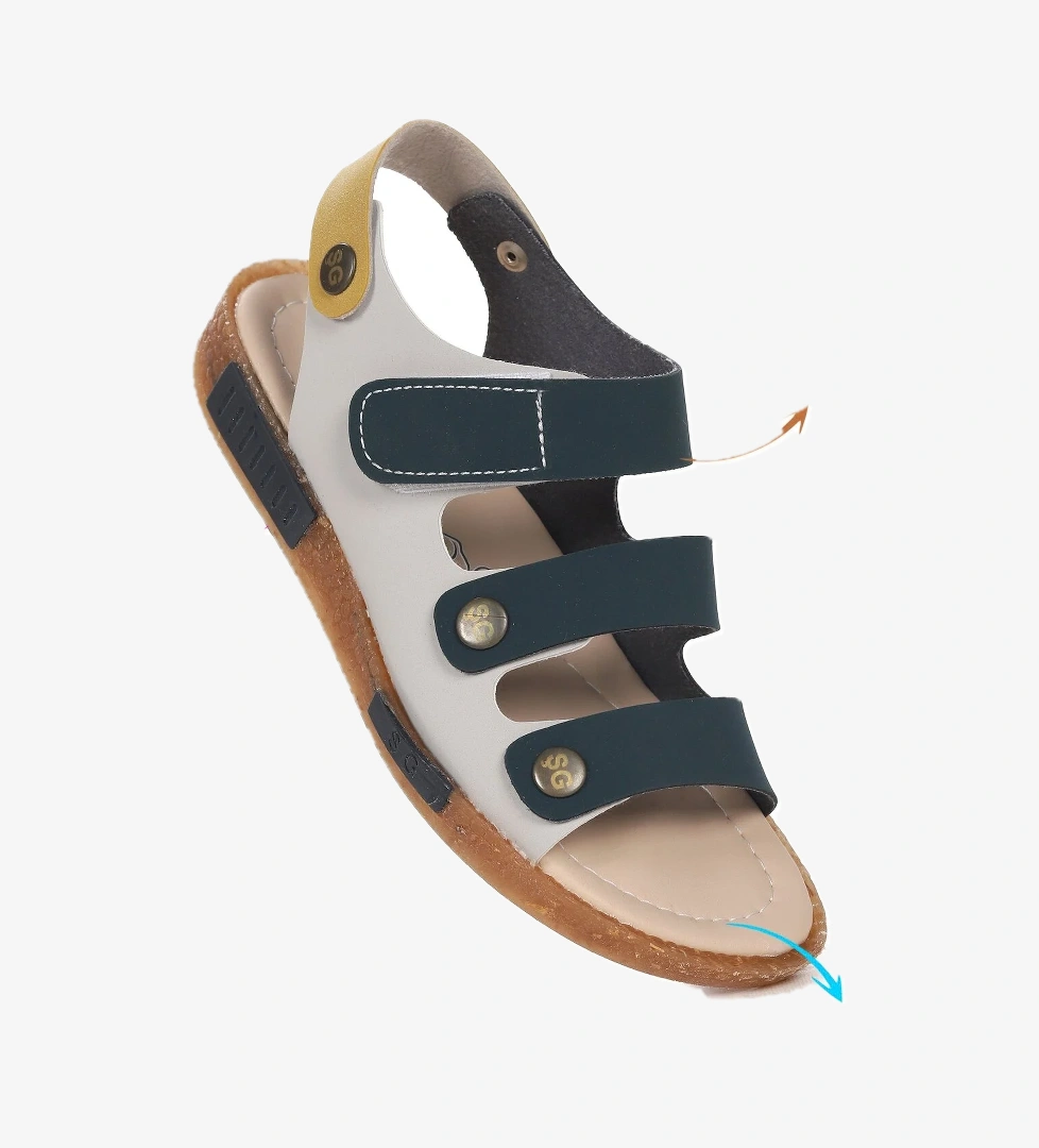 Erkek Çocuk Sandalet Şb 23502508-5816 Lacivert Sarı Gri