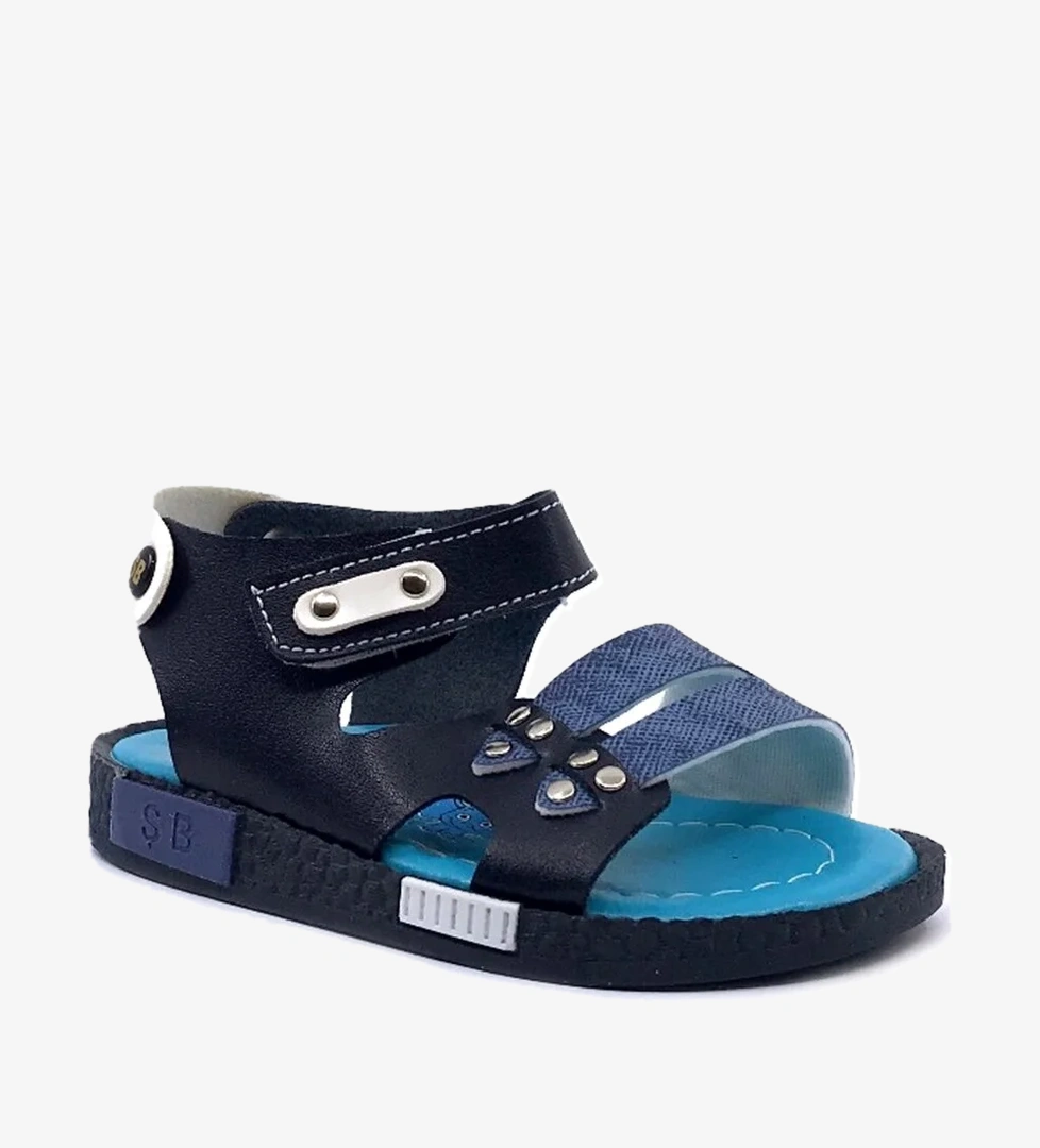 Şirin Bebe Ortopedik Mavi Laci İlk Adım Yazlık Erkek Çocuk Sandalet - Görsel 1