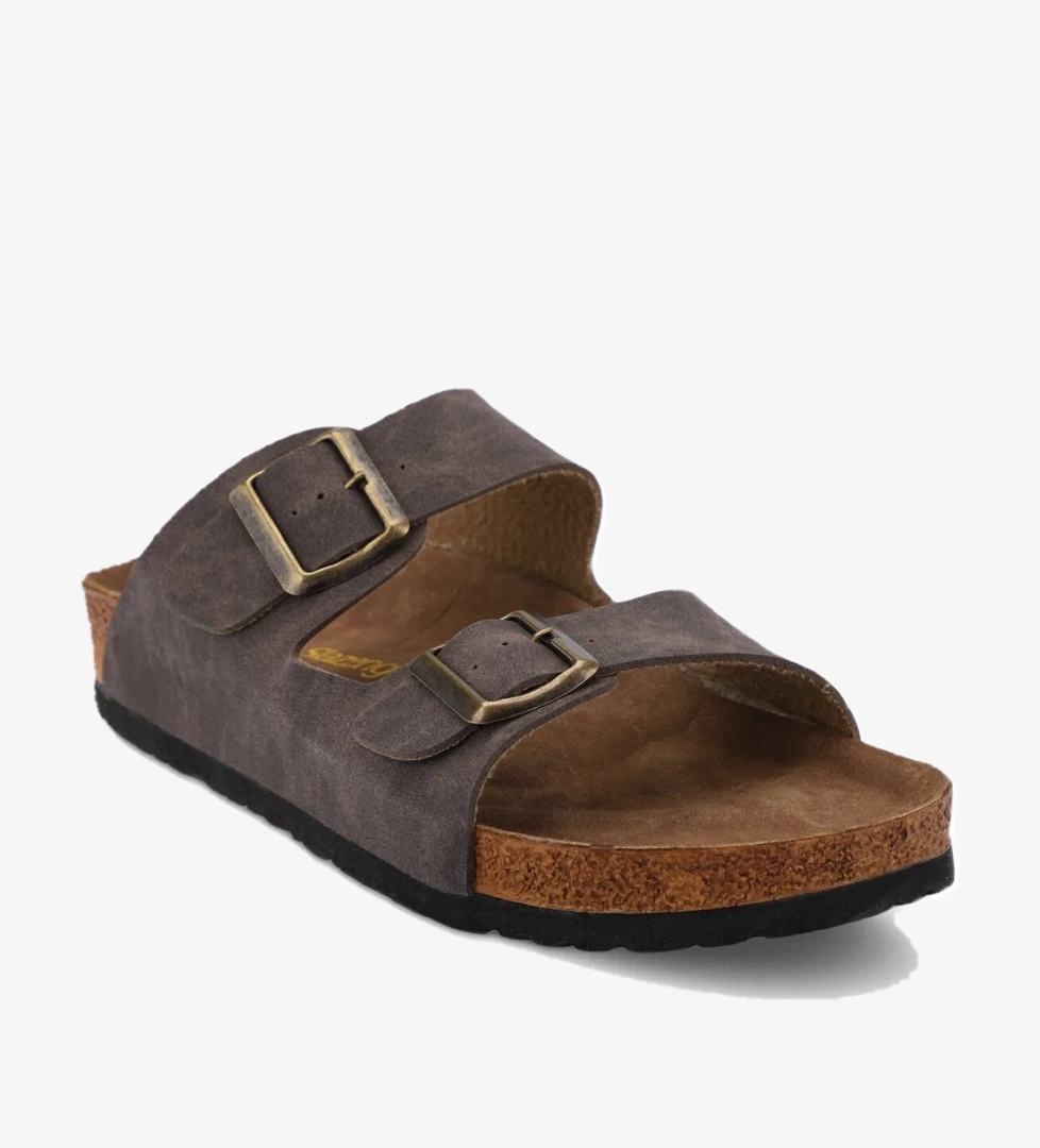 LENS Erkek Terlik Kahve Nubuk