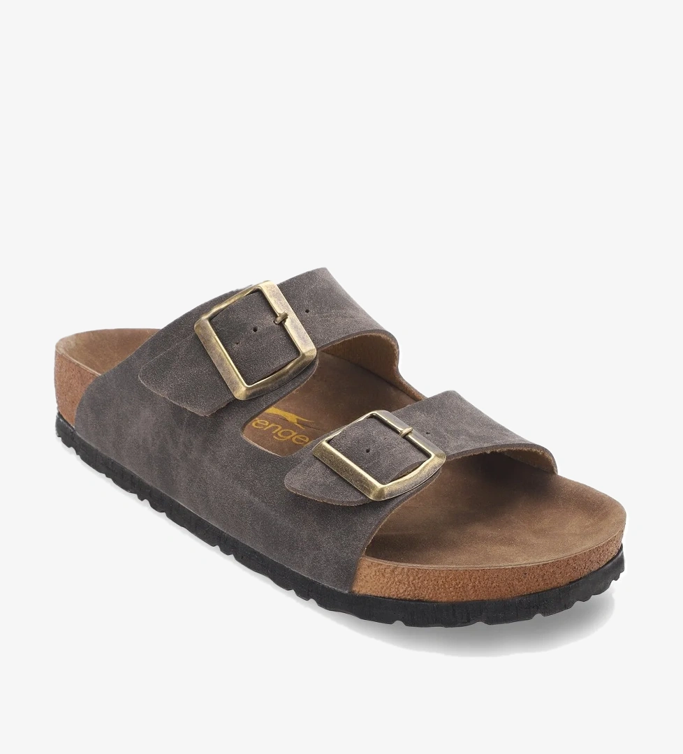 LENS Kadın Terlik Kahve Nubuk