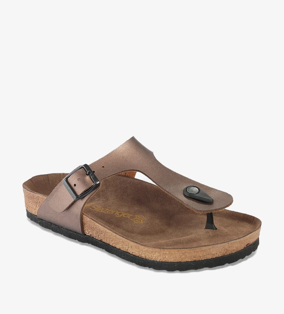 Slazenger LUKE Kadın Parmak Arası Bronz Terlik