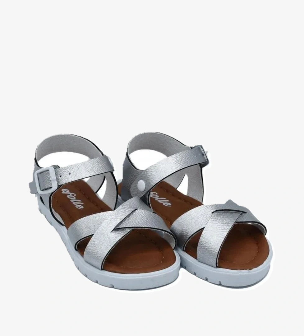 Kız Çocuk Efole Yumuşak Taban Sandalet - Görsel 1