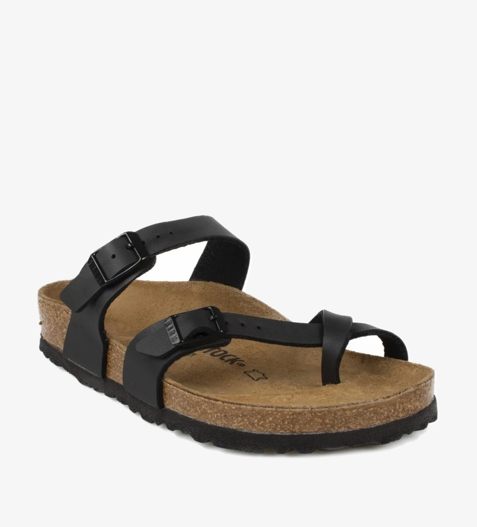 Mayari Parmak Arası Siyah Kadın Terlik - Görsel 1