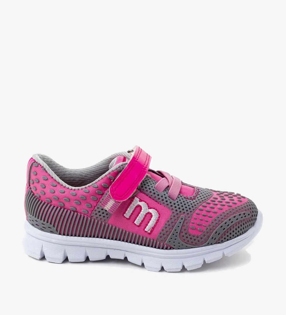 Mnpc Unisex Çocuk Laci-turuncu Gri-pembe Ortopedik Destekli Spor Ayakkabı model görseli
