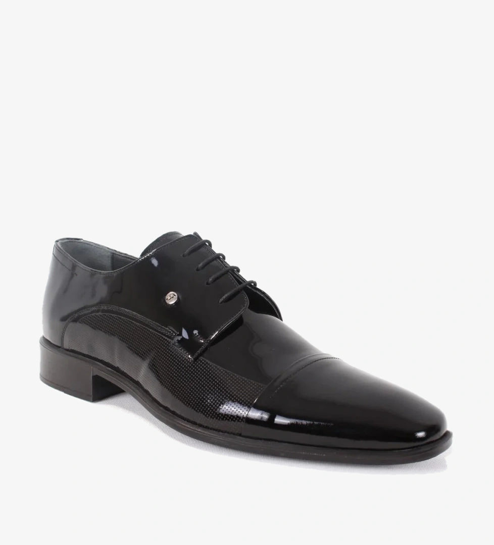 977 SİYAH RUGAN KLASİK ERKEK DERİ AYAKKABI - Görsel 1