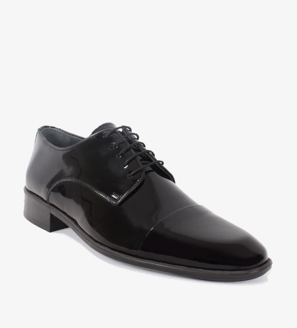 Fermend 851 SİYAH RUGAN KLASİK ERKEK DERİ AYAKKABI model görseli