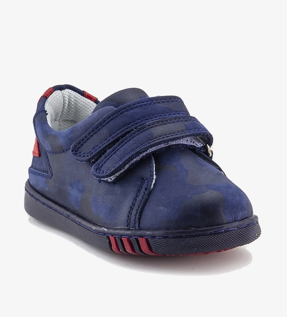 Erkek Çocuk Kot Deri Ortopedik Destekli İlkadım Ayakkabı