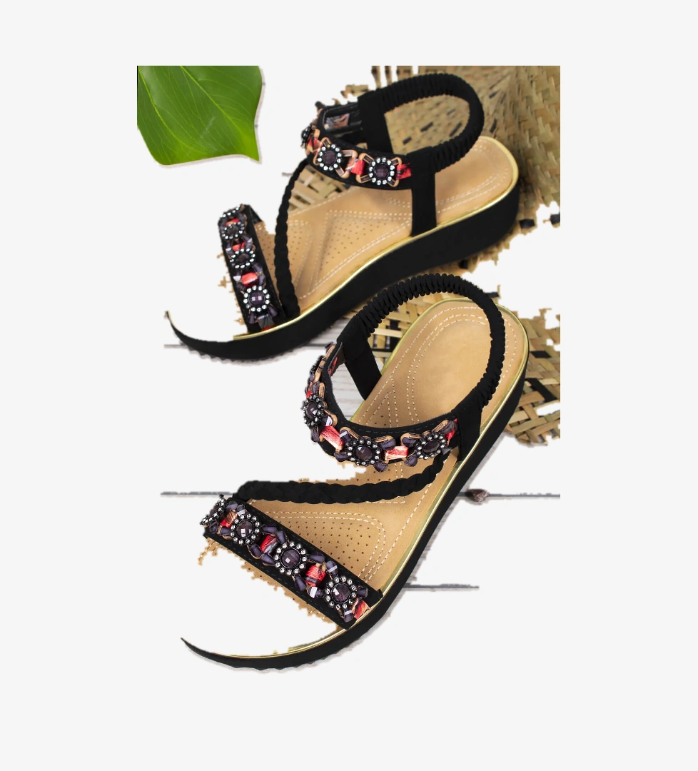 Ibiza Anatomik Guja Fashion Taşlı Günlük Kadın Sandalet