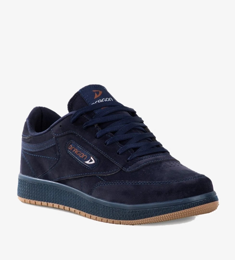 Ayakkabix Sneaker Erkek Spor Ayakkabı Günlük Yürüyüş Lacivert-siyah