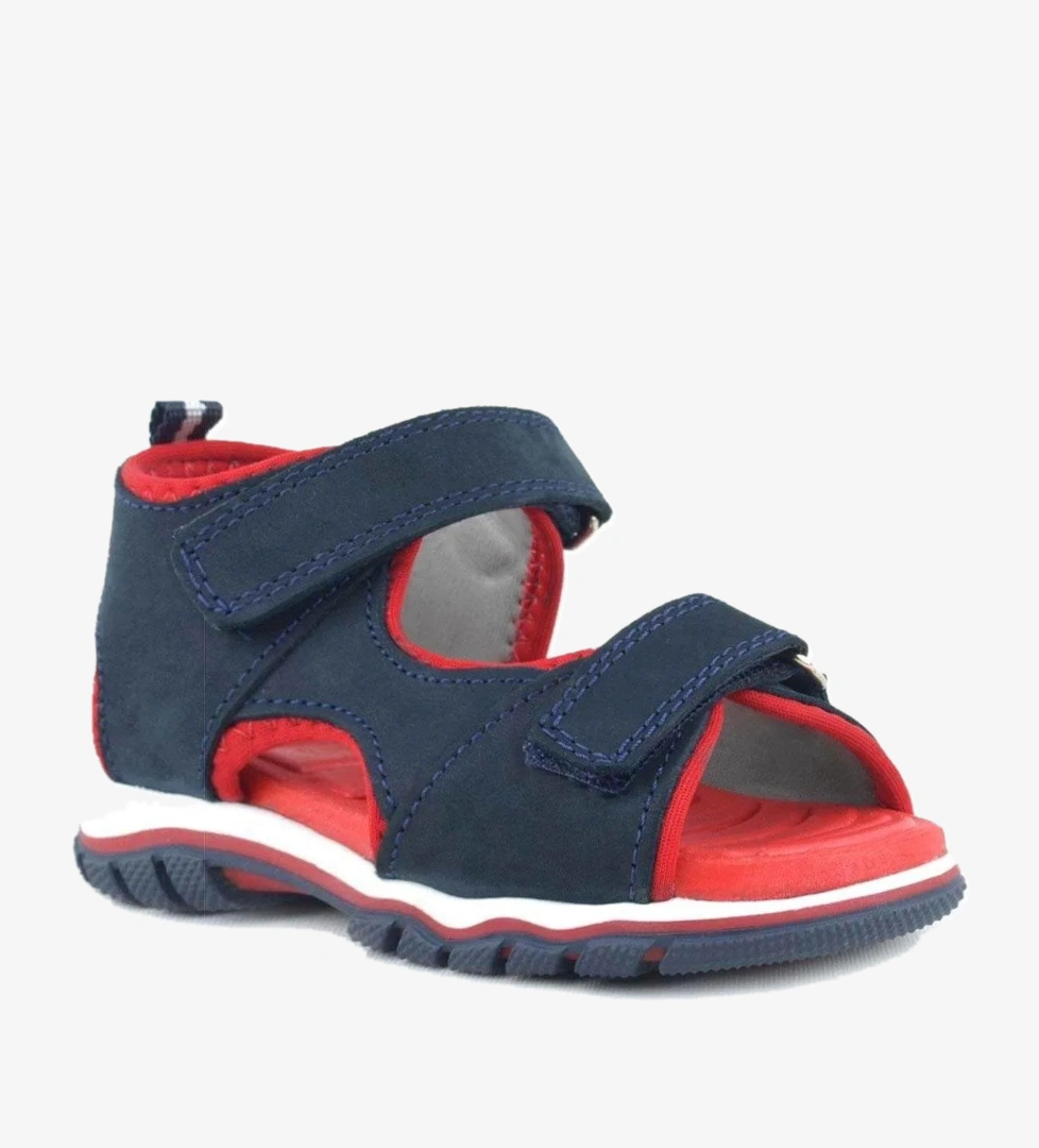 Rakerplus Hakiki Deri Lacivert Cırtlı Bebek Sandalet model görseli