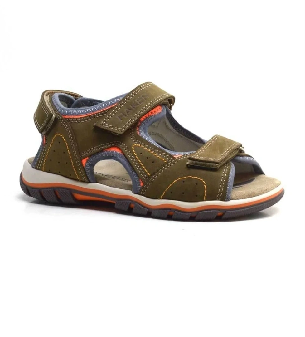 Rakerplus Hakiki Deri Haki Cırtlı Erkek Çocuk Sandalet model görseli
