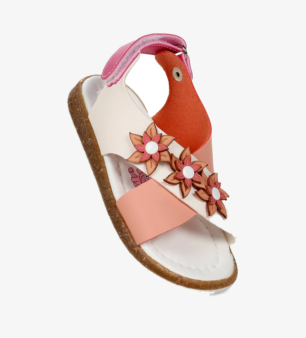 Kiko Kids Kiko Kids Günlük Kız Çocuk Bebe Sandalet Şb 22722440-49 Beyaz - Somon Sandalet & Terlik | Flo Beyaz - 1. görsel