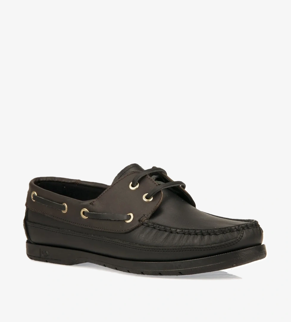 Hakiki Deri Erkek Günlük Ayakkabı 141423Z29 Siyah-Kahve - Görsel 1