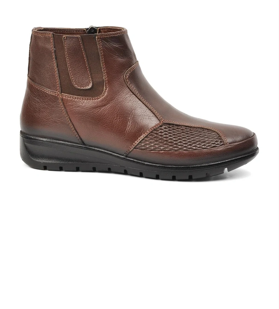 Voyager 7690 Kahve Siyah Hakiki Deri Kadın Bot model görseli