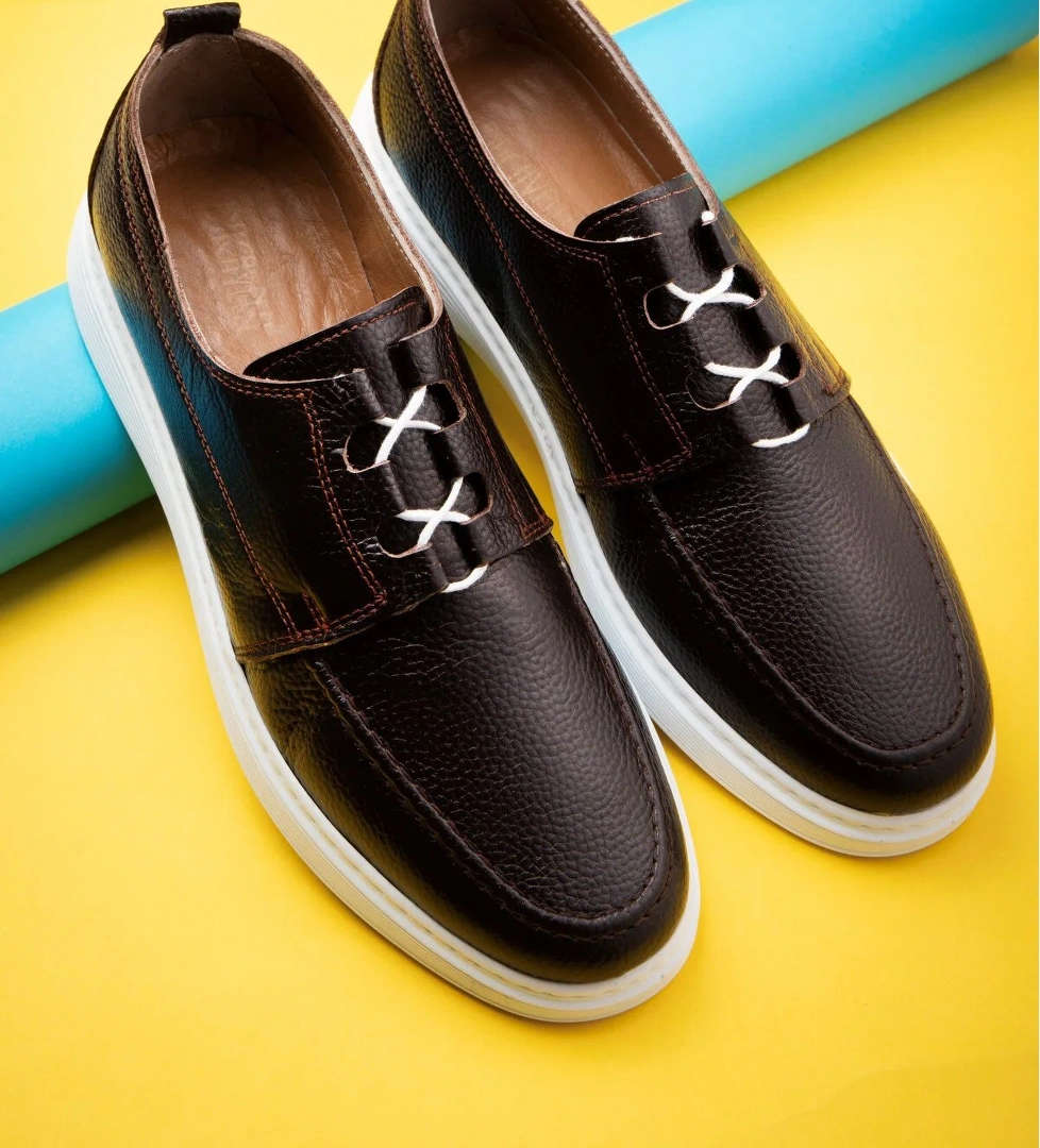 Marine Hakiki Deri Erkek Günlük Ayakkabı, Günlük Ayakkabı, Yazlık Ayakkabı