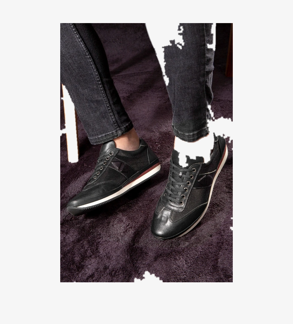 Ducavelli Stripe Hakiki Deri Erkek Günlük Ayakkabı, Casual %100 Ayakkabı model görseli