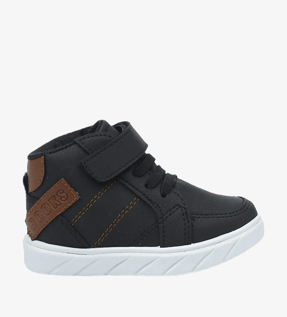 BOOKS 1PR Siyah Erkek Çocuk High Sneaker - Görsel 1