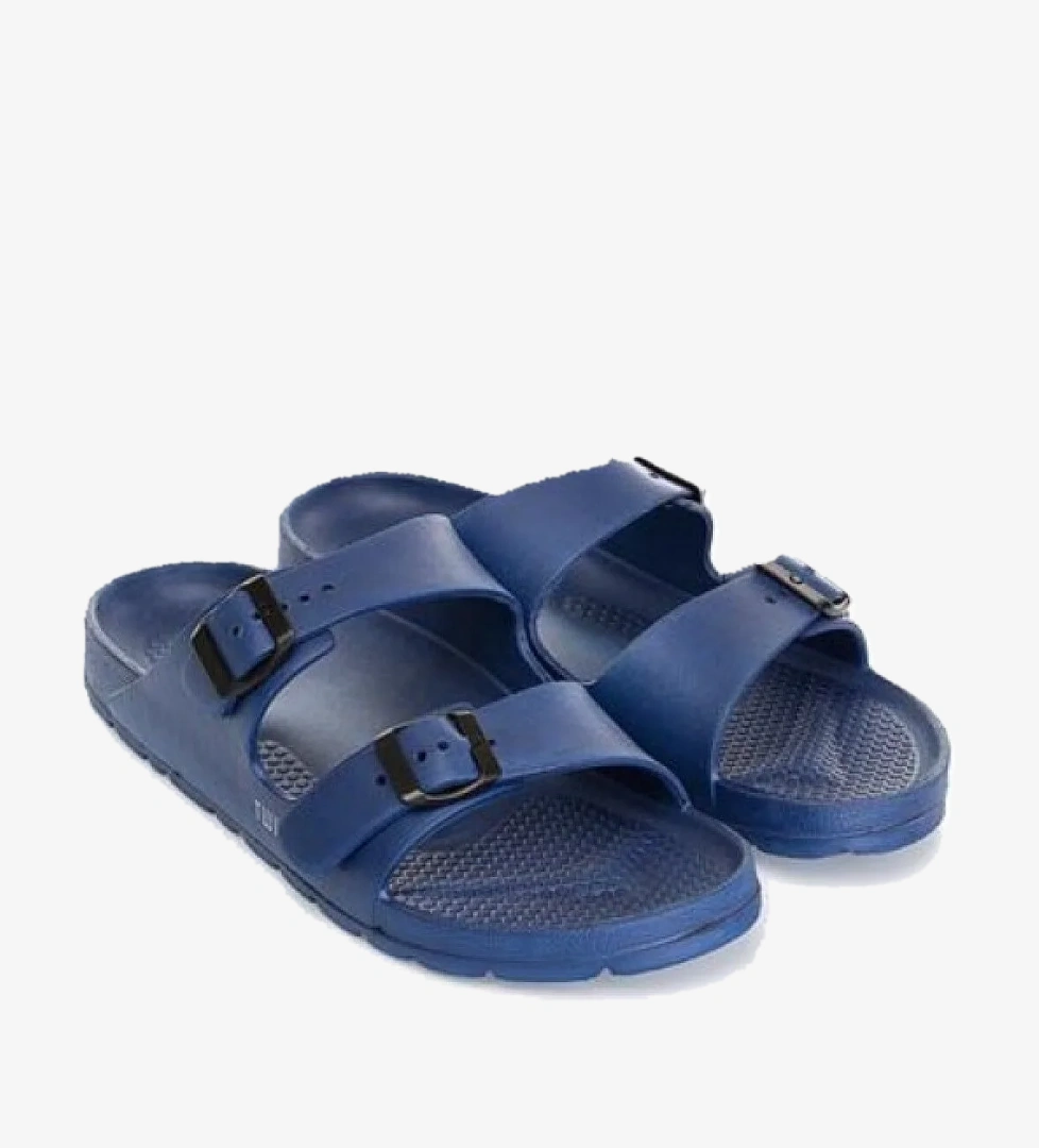 Twigy Twigy Jusatin Günlük İki Tokalı Erkek Terlik Lacivert model görseli