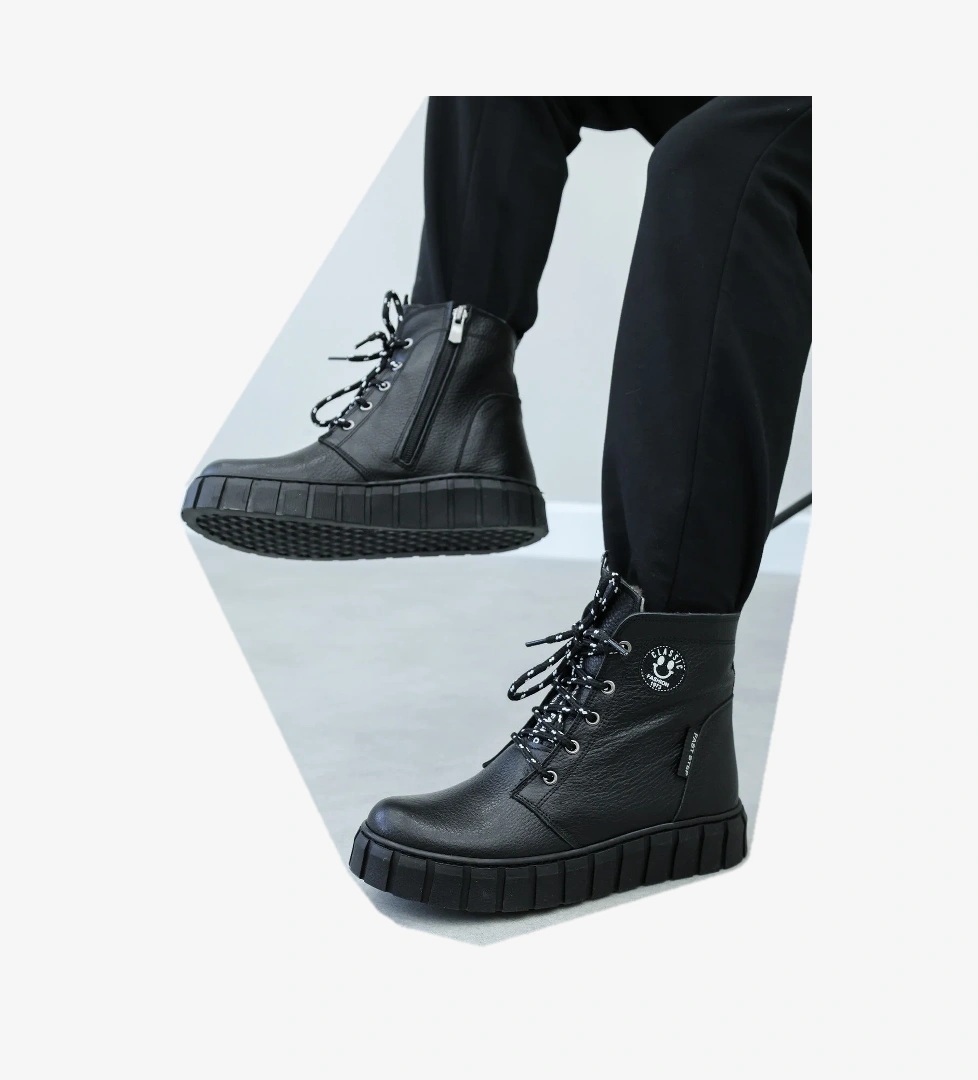 Hakiki Deri Kürklü Unisex Çocuk Klasik Bot 769KXA130 - Görsel 1