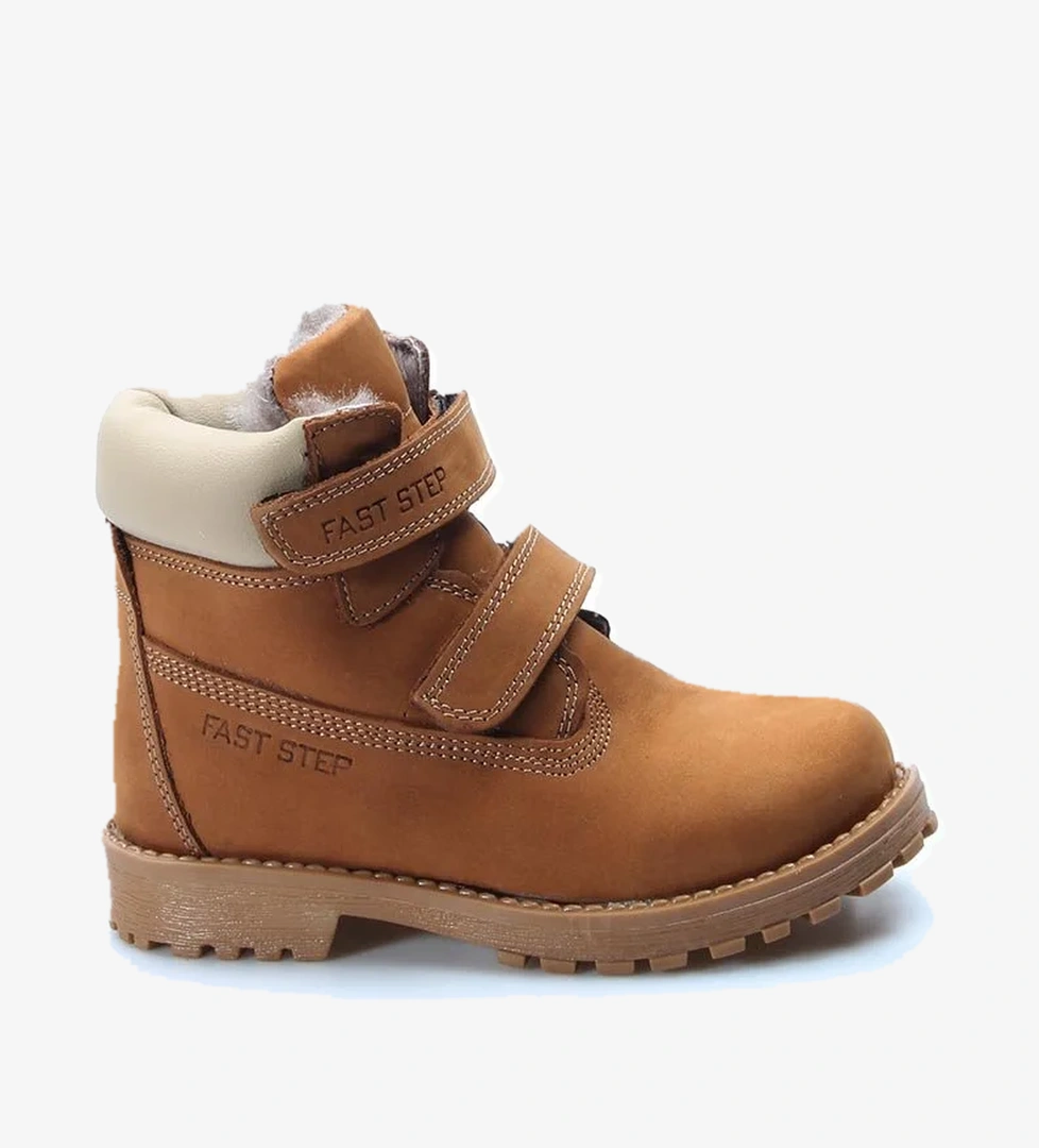 Fast Step Hakiki Deri Kürklü Unisex Çocuk Worker Bot 006KPA1001 model görseli