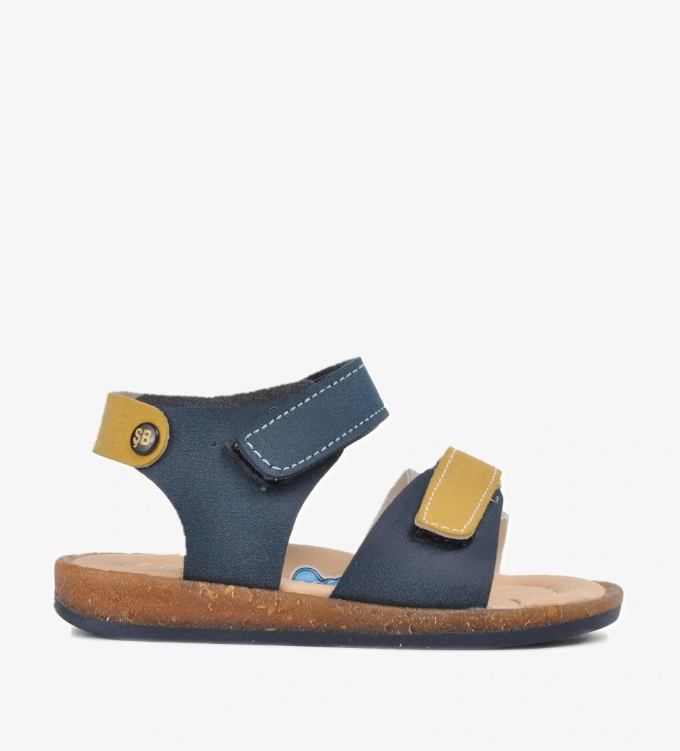 Şiringenç 210109 Lacivert-Bej-Hardal Comfort Erkek Çocuk Sandalet