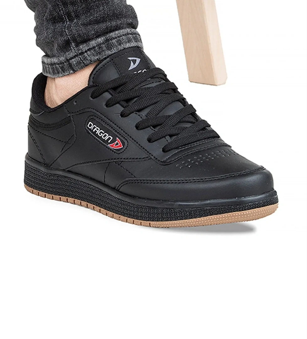 Ayakkabix Sneaker Erkek Spor Ayakkabı Günlük Yürüyüş Siyah-cilt - Görsel 1