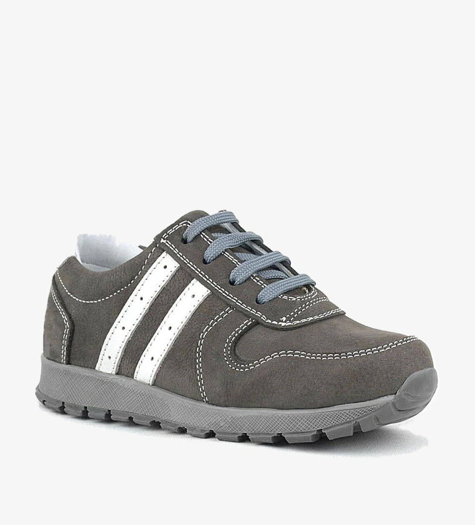 Rakerplus Deri Gri Fermuarlı Spor Ayakkabı Sneaker model görseli