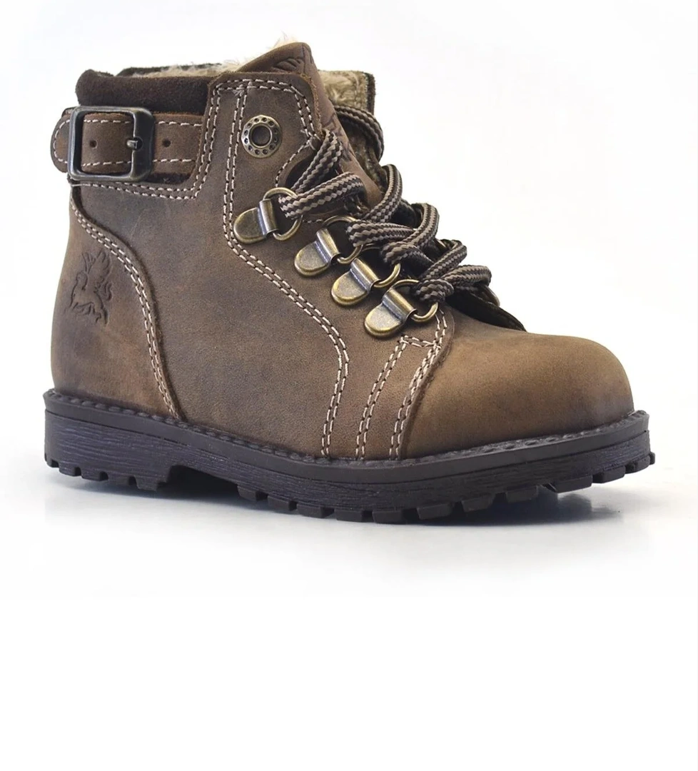 Rakerplus Griffon Hakiki Deri Kum Fermuarlı Kışlık Çocuk Bot model görseli