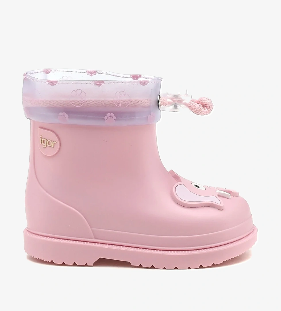 Igor W10242 BIMBI ELEFANTE Gül Kurusu Kız Çocuk Yağmur Çizmesi - Görsel 1