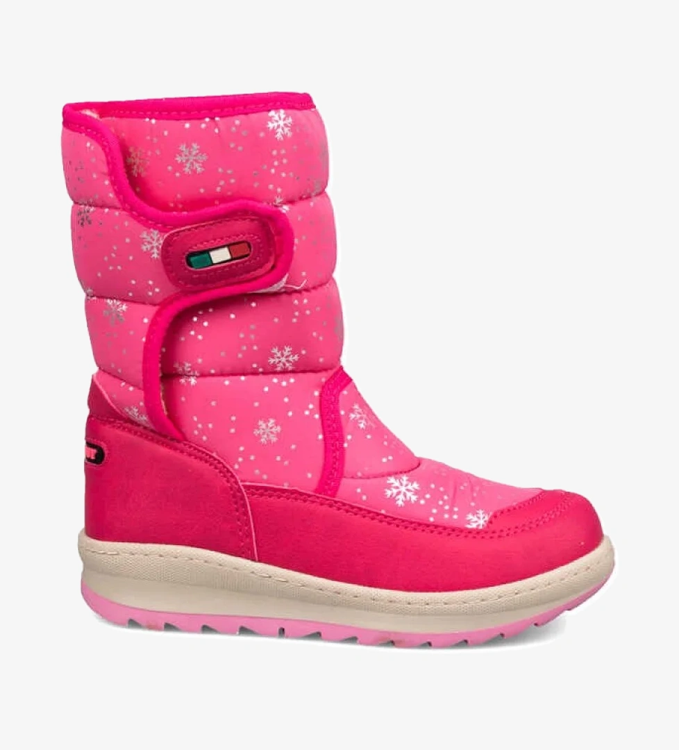 Ayakkabımood Le Petit Pembe Kar Desenli İçi Kürklü Kız Çocuk Kar Botu model görseli