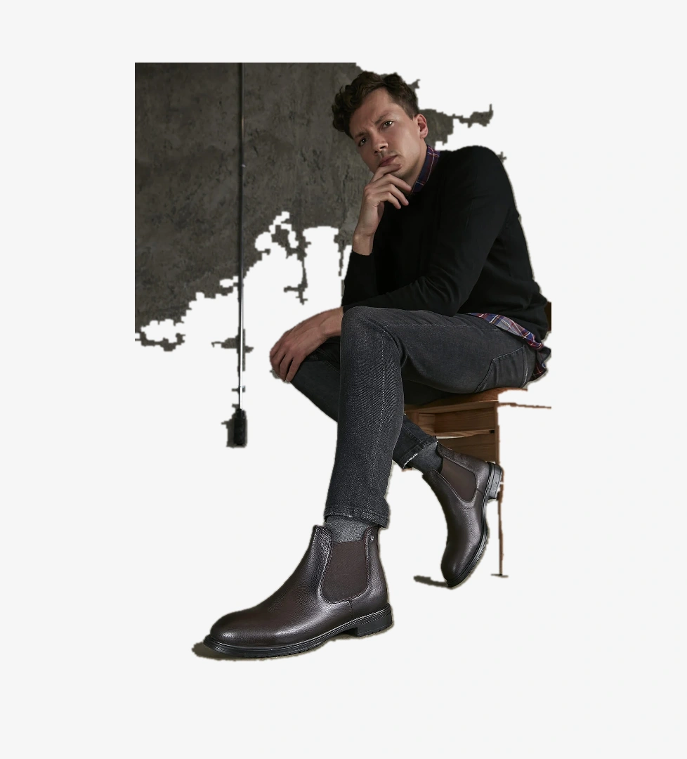 Erkek Hakiki Deri Bot 143447Z101 Kahve