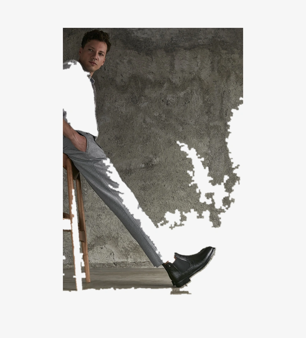 Erkek Hakiki Deri Bot 143447Z101 Siyah