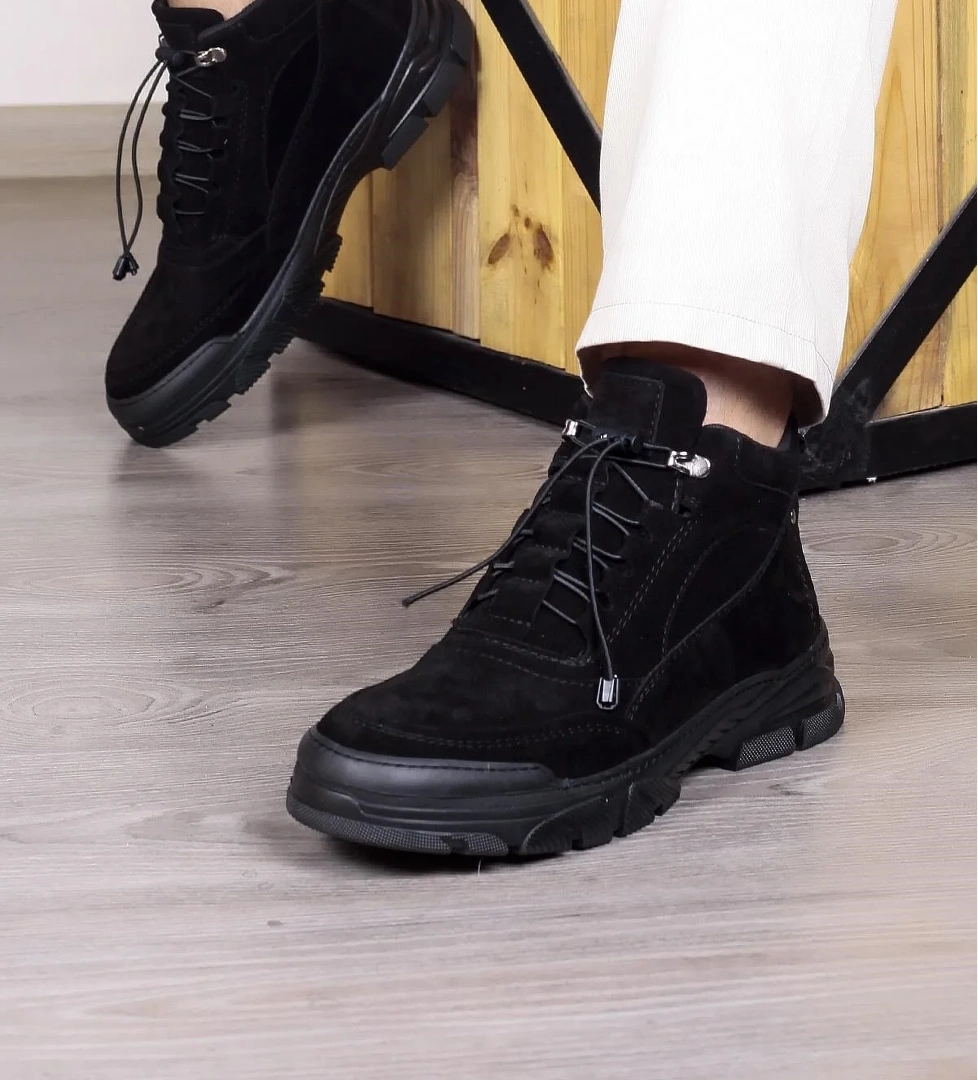 Ducavelli Army Hakiki Deri Kaydırmaz Taban Bağcıklı Süet Bot model görseli