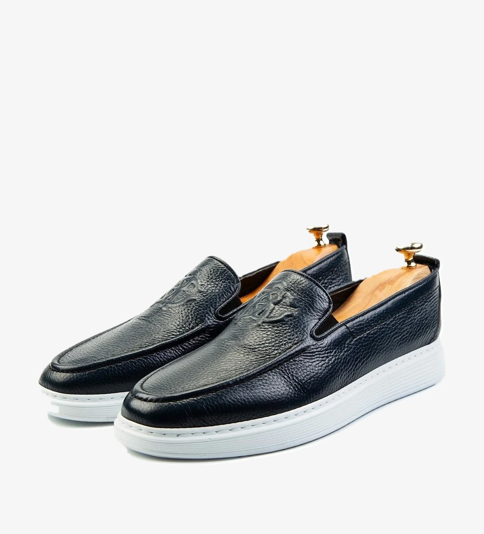 Stamped Flotter Hakiki Deri Erkek Ayakkabı