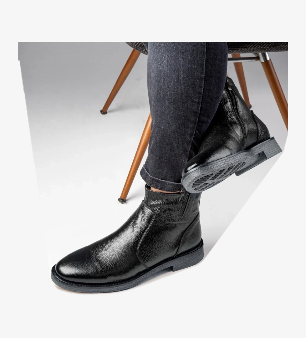 Ducavelli Bristol Hakiki Deri Kaydırmaz Taban Fermuarlı Chelsea Günlük Bot model görseli