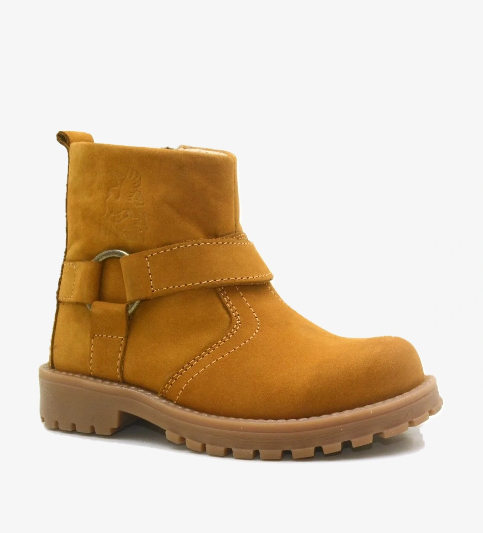 Rakerplus Chiron Hakiki Deri Sarı Fermuarlı Unisex Çocuk Çizme model görseli