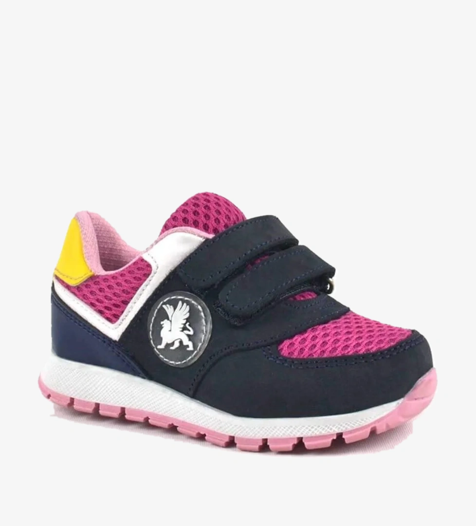 Rakerplus Hakiki Deri Lacivert Cırtlı Kız Bebek Spor Ayakkabı model görseli