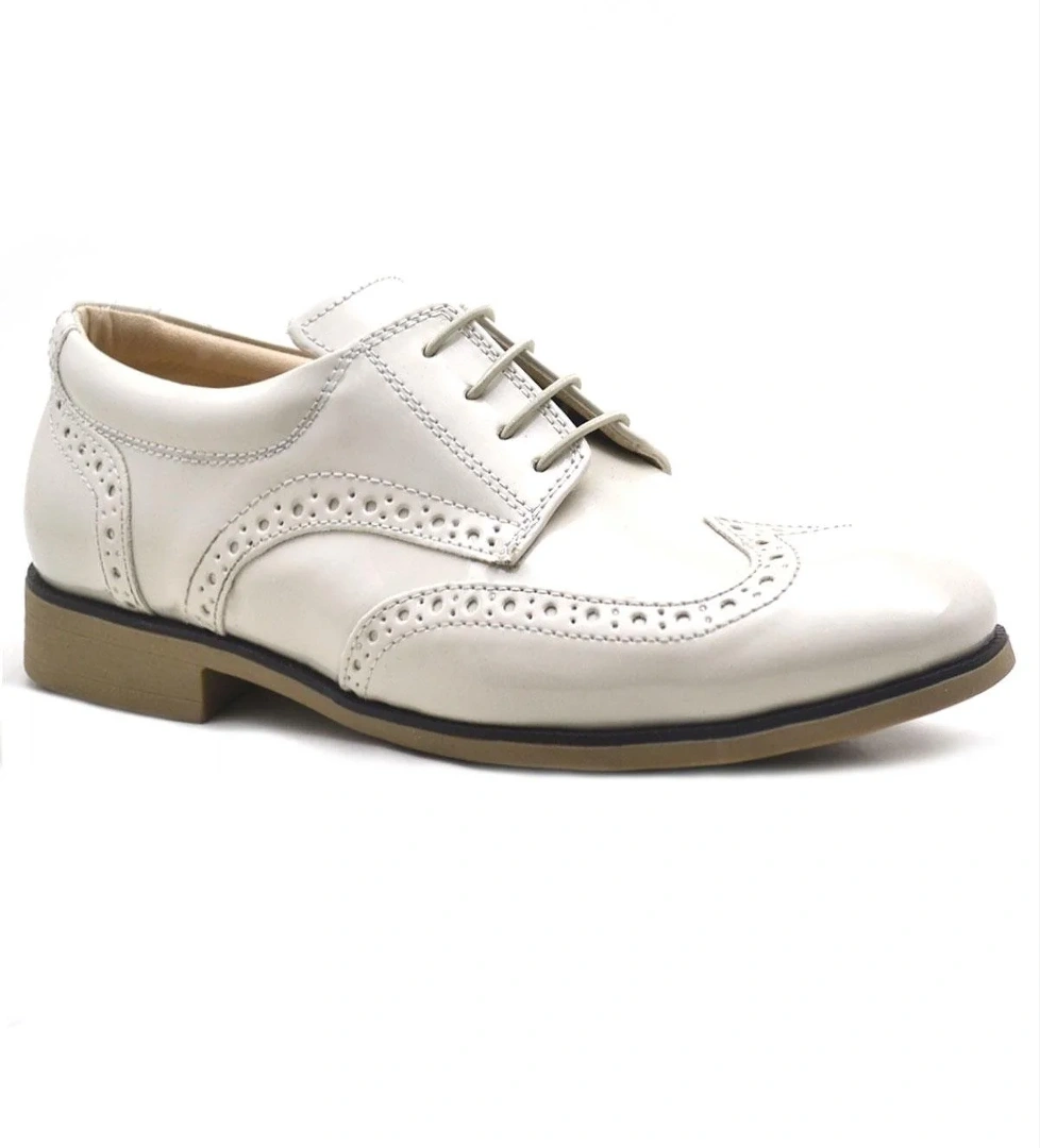 Rakerplus Bej Rugan Bağcıklı Klasik Erkek Çocuk Ayakkabı model görseli